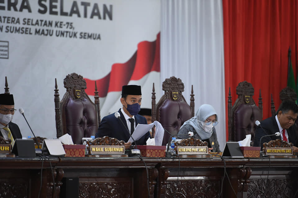 Rapat Paripurna XXX (30) Fraksi DPRD Provinsi Sumatera Selatan Sampaikan Pemandangan Umum Terhadap Penjelasan Gubernur terhadap 9 (Sembilan) Rancangan Peraturan Daerah (Raperda)