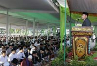 Gubernur Sumsel sholat Ied bersama ribuan masyarakat kota Palembang di Masjid Agung