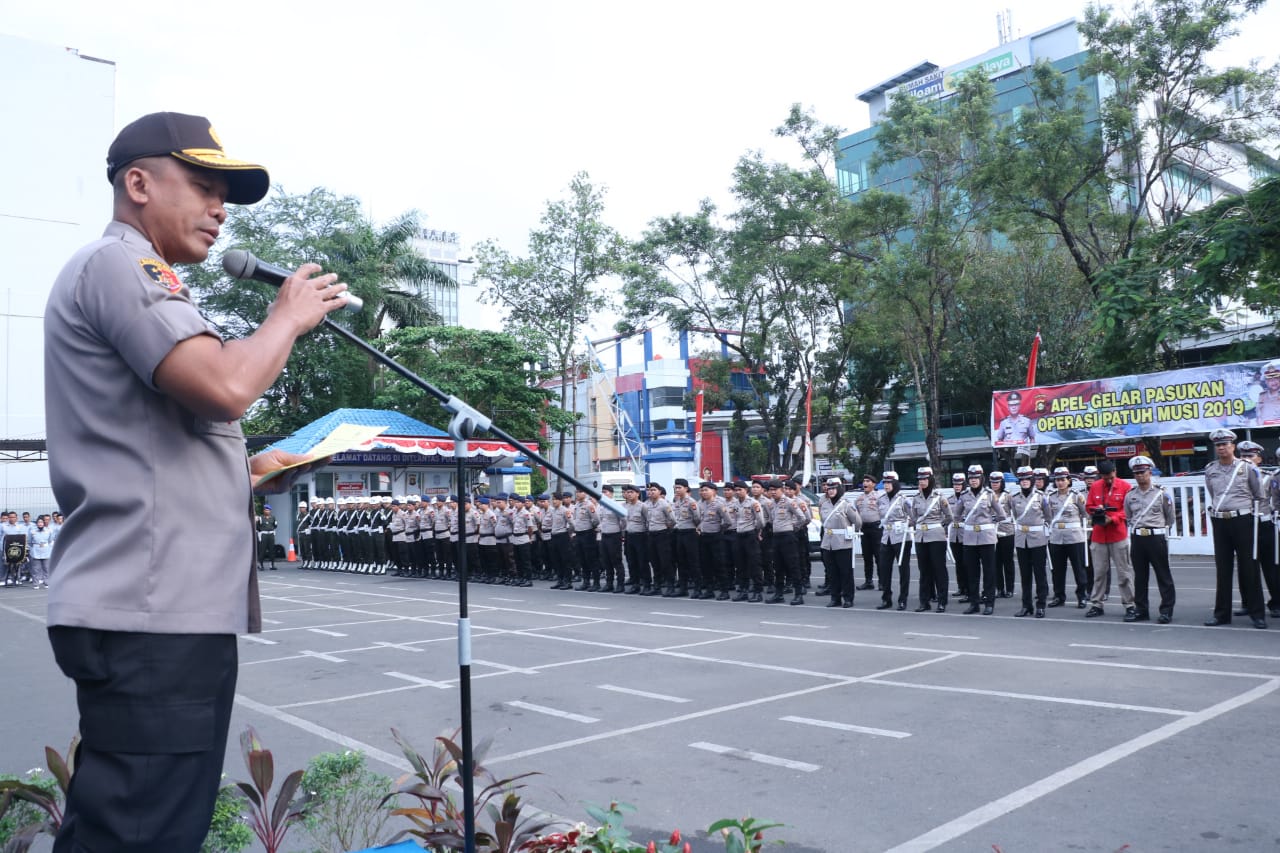 Apel Dalam Rangka Gelar Pasukan Operasi Patuh Musi 2019