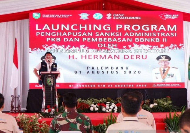 Gubernur HD Resmi Hapus Sanksi Adm Pajak Ranmor Mulai 1 Agustus 2020