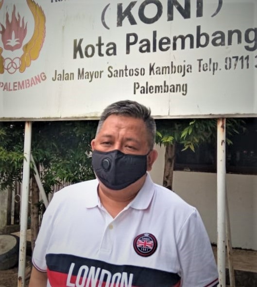 Silaturahmi Anton Nurdin Ketua KONI Kota Palembang Terpilih Tantang Juara Umum Porprov OKU Raya 2021