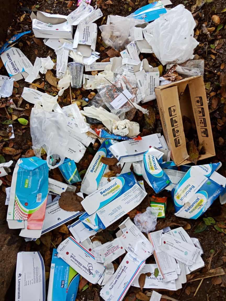 Bertepatan Hari Sampah Sedunia, Ditemukan nya Sampah Medis Yang Berserakan Di Pinggir Jalan Kota Pagaralam
