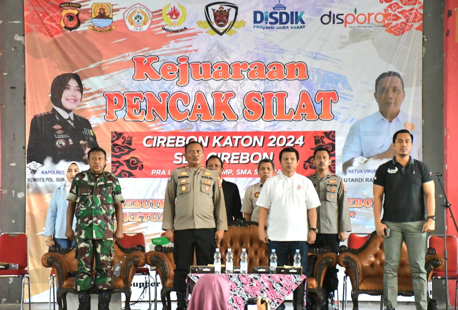 Kasat Binmas Polresta Cirebon Hadiri Pembukaan Kejuaraan Pencak Silat Cirebon Katon Tahun 2024