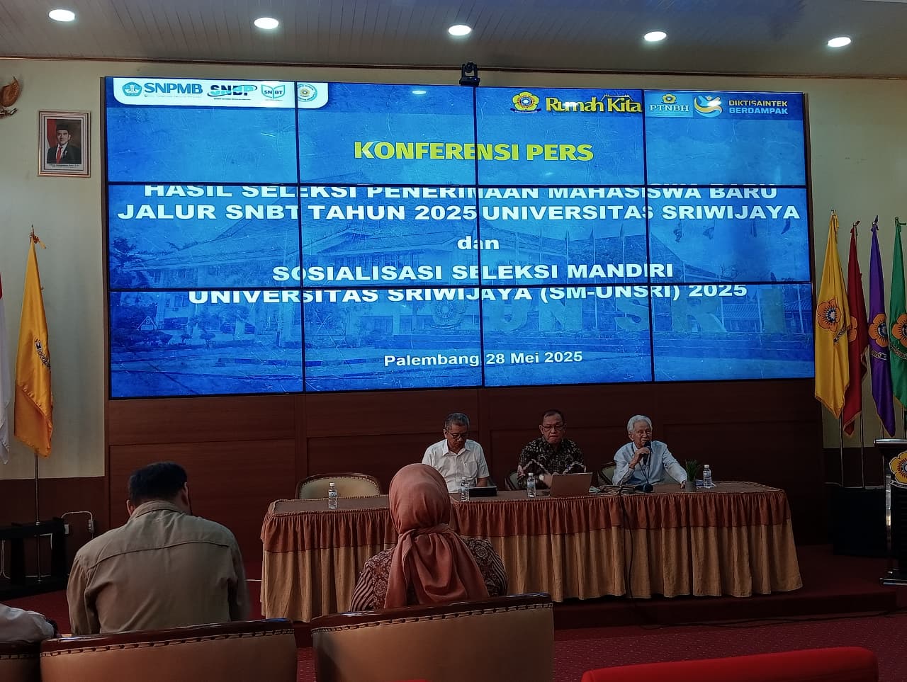 Unsri Terima Mahasiswa Baru Jalur SNBT Sebanyak 4.140 Orang