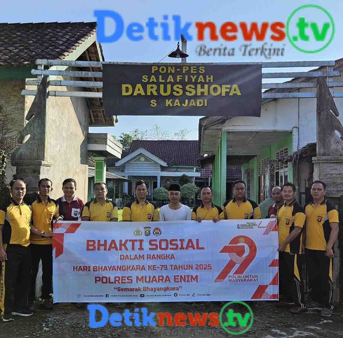 Kegiatan Baksos dan BanSos Polsek Sungai Rotan dalam rangka kegiatan HUT bhayangkara Ke – 79 Tahun 2025