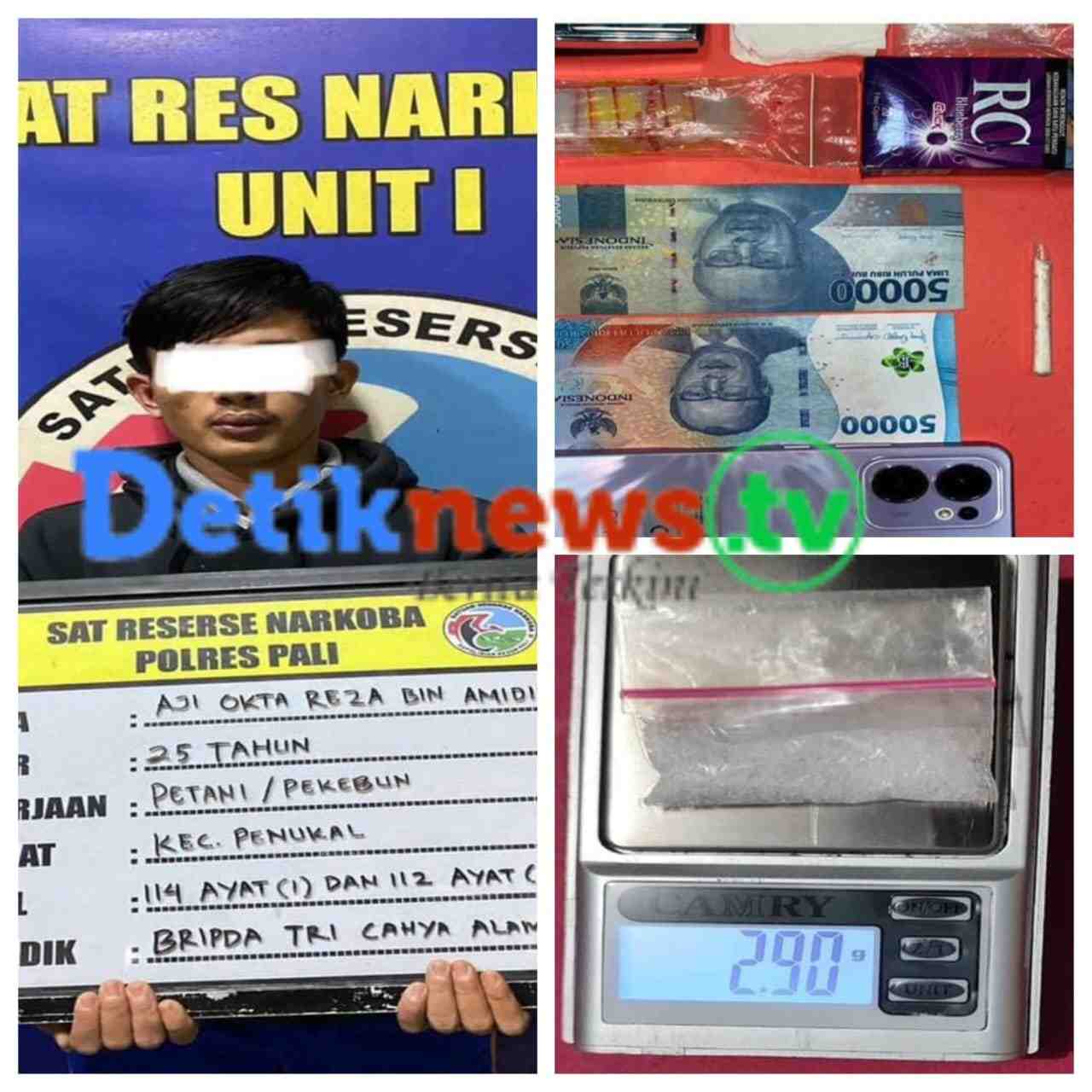 Polres PALI Ringkus Pengedar Sabu Bersenjata