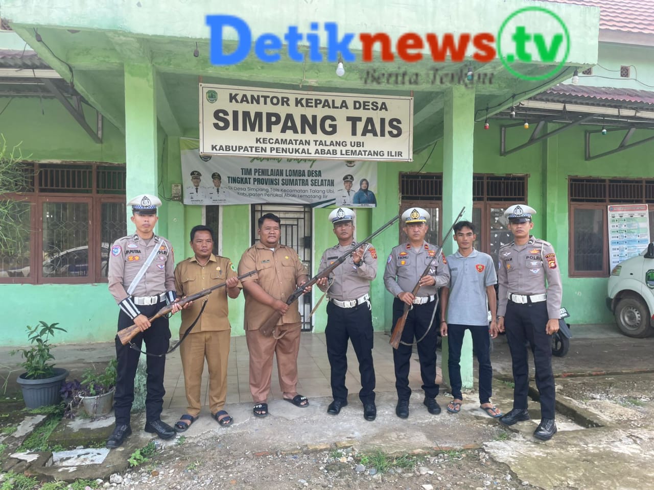 Tiga Pucuk Senpi Rakitan Diserahkan Warga, Satlantas Polres PALI Apresiasi Langkah Proaktif Masyarakat