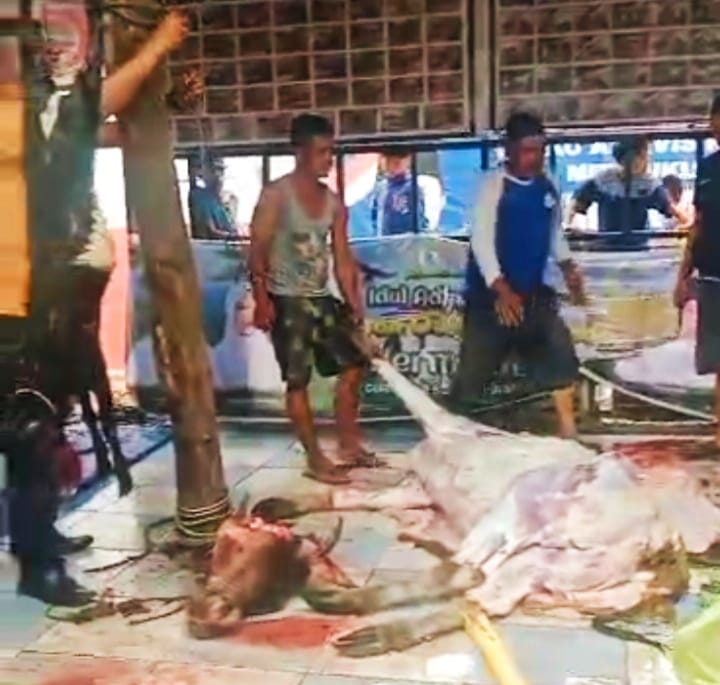 Koalisi Aktivis Rakyat Bawah  Salurkan Daging  Kurban Dari Gubernur dan Wakil Gubernur Sumsel untuk Masyarakat Bawah