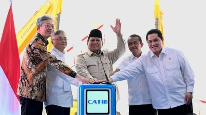 Presiden Prabowo Resmikan Ekosistem Baterai, RI Bidik 100 GW Energi Mandiri
