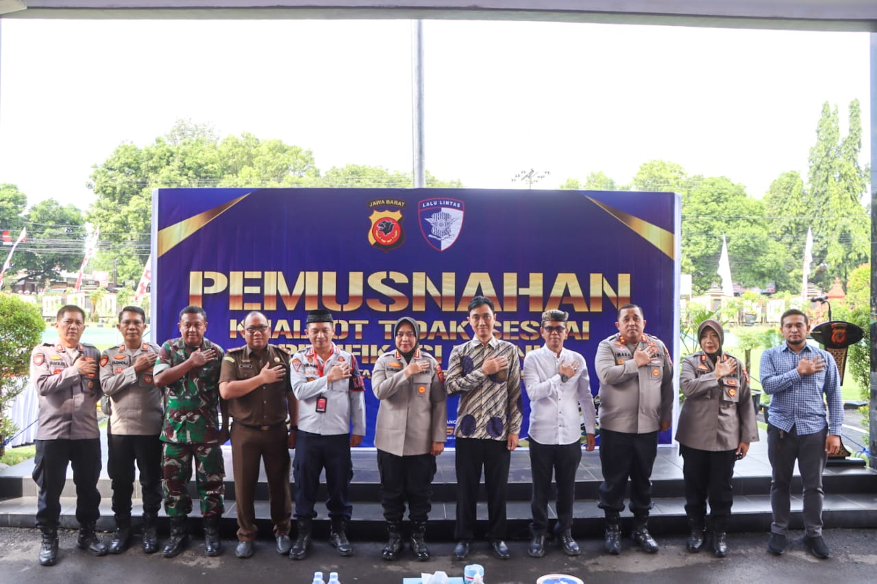 Polresta Cirebon Musnahkan 2.449 Knalpot Bising, Komitmen Wujudkan Ketertiban Lalu Lintas