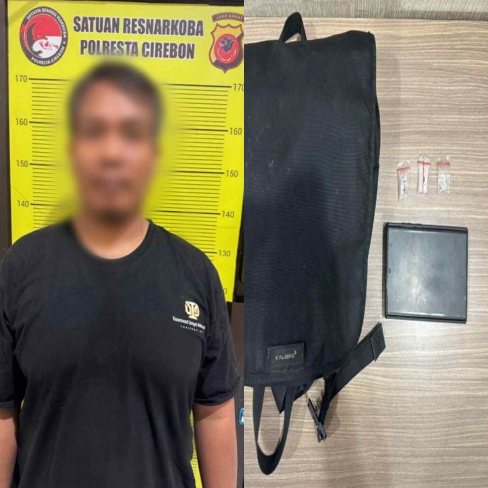 Polresta Cirebon Bekuk Pengedar Sabu di Babakan, Tersangka Miliki 3 Paket Siap Edar