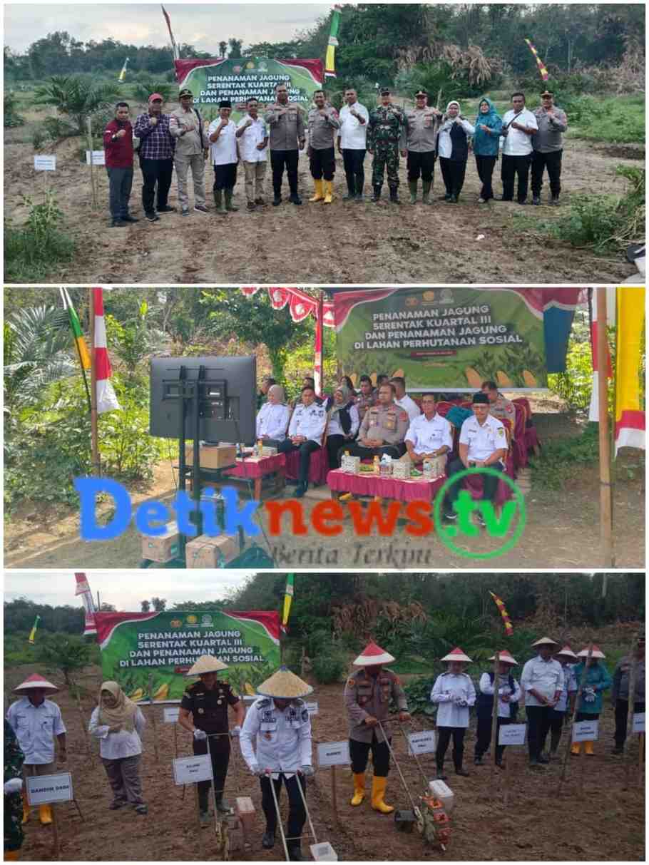 Polres PALI Dukung Ketahanan Pangan Nasional di Lahan Perhutanan Sosial Tanah Abang