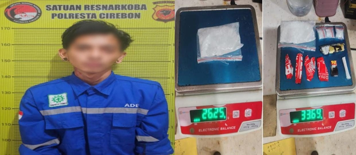 30 Gram Sabu Disita, Polresta Cirebon Ungkap Jaringan Narkoba Lintas Daerah