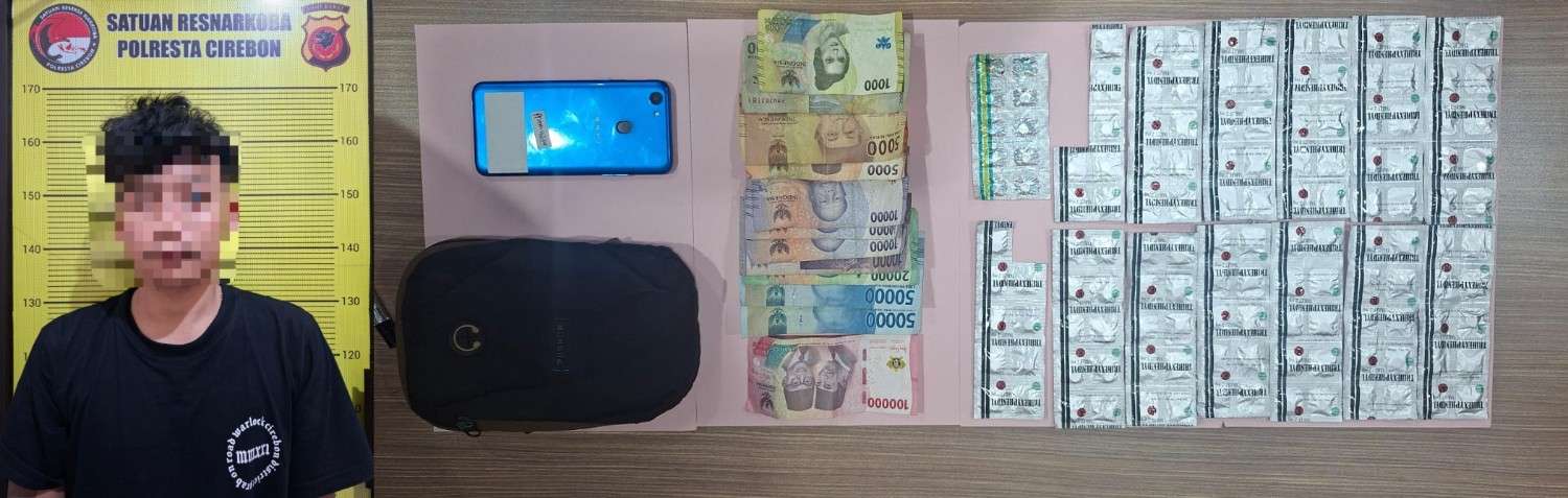 Edarkan Obat Keras Tanpa Izin, Pemuda Bandung Dibekuk di Cirebon