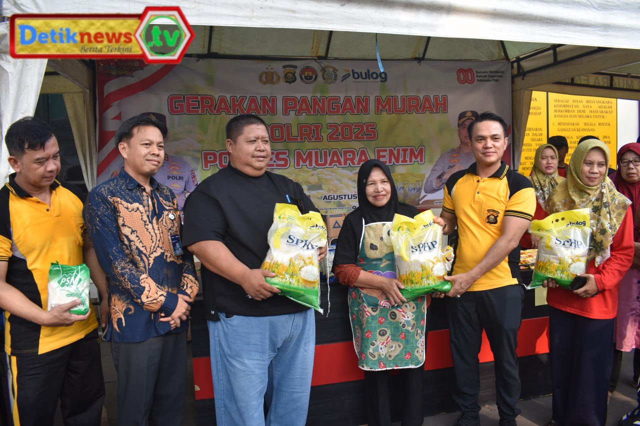 Polres Muara Enim Gelar Gerakan Pangan Murah, Wujud Nyata Kepedulian Untuk Rakyat