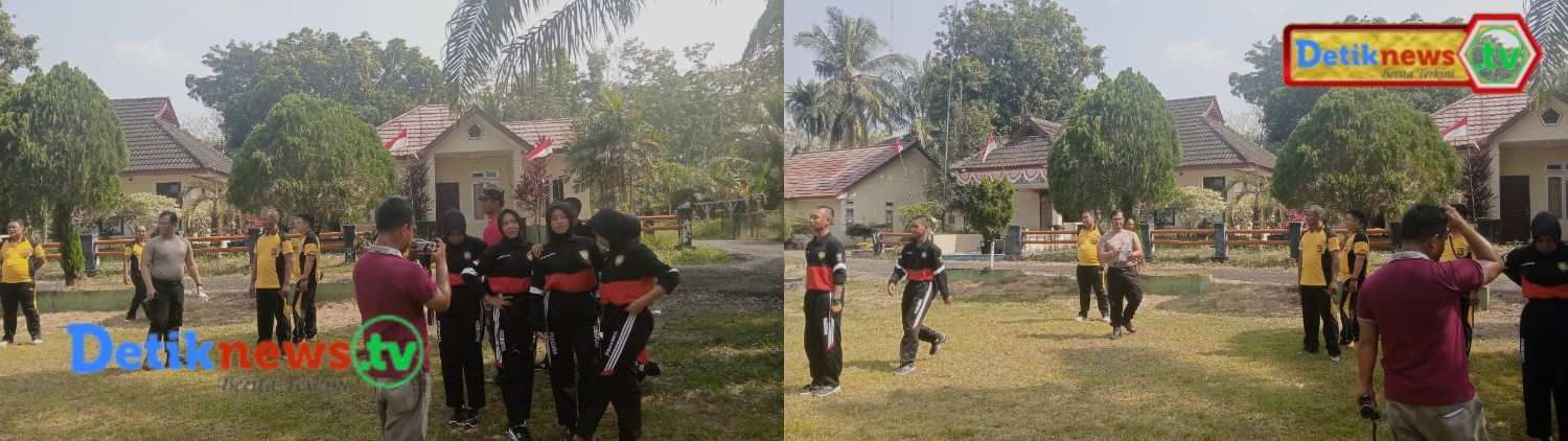 Latihan Pasukan Pengibar Bendera (Paskibra) di Kecamatan Sungai Rotan