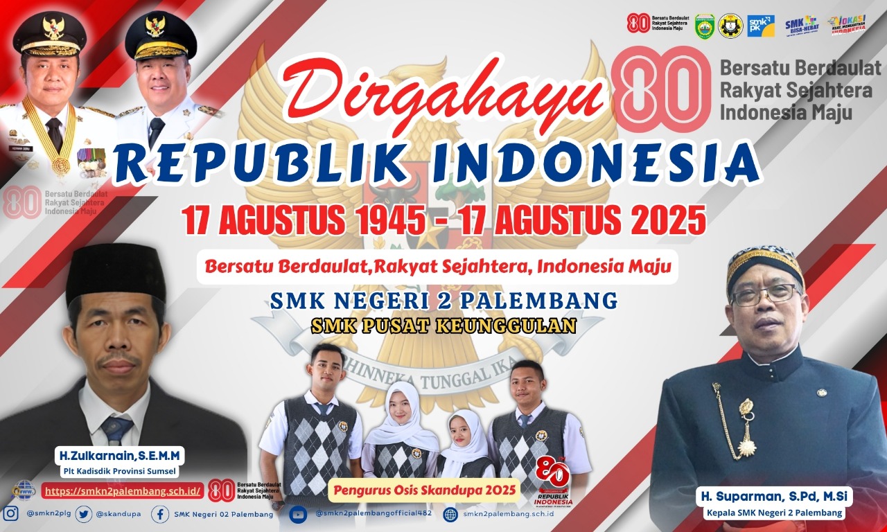 H. Suparman Kepala SMK Negeri 2 : “Dirgahayu RI Ke- 80”