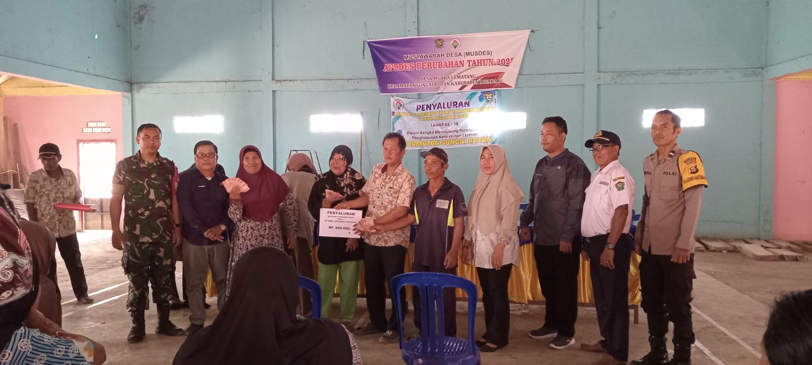 Pemdes Muara Lematang Melakukan MUSDES dan Penyaluran BLT-DD 2025