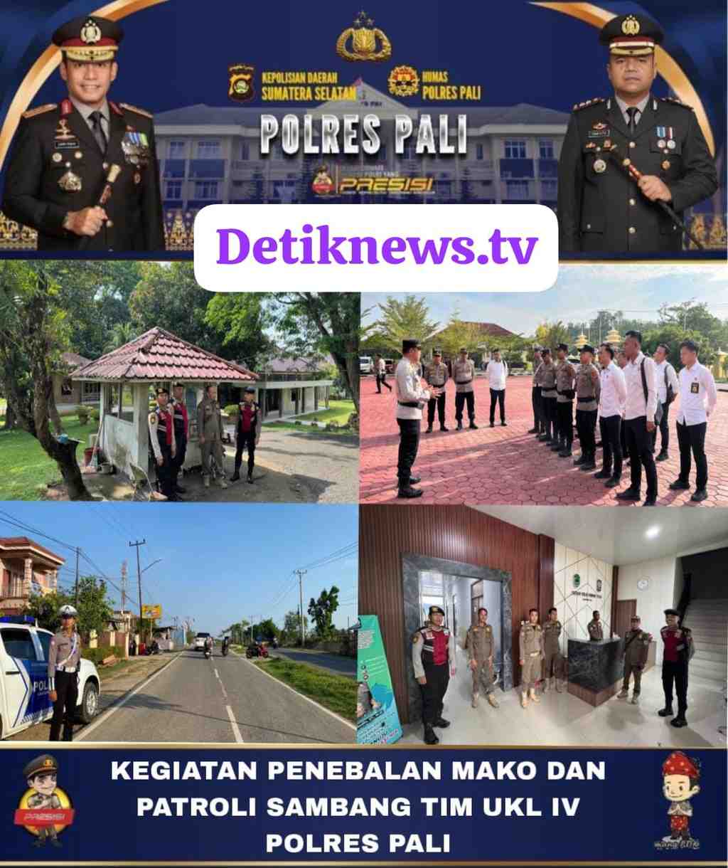 Polres PALI Gelar Patroli Skala Besar dan Penebalan Mako, Wujudkan Sitkamtibmas Kondusif