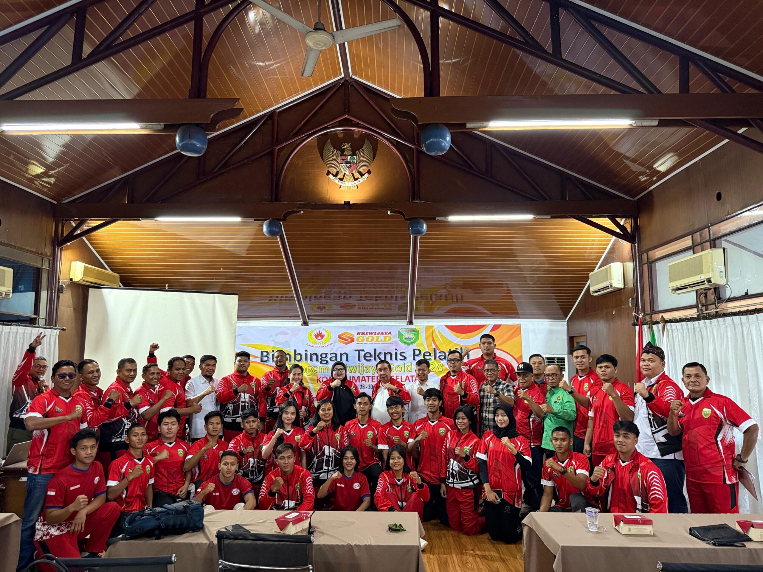 Dilepas KONI Sumsel, Atlet Sumsel Targetkan Emas di PON Beladiri Kudus