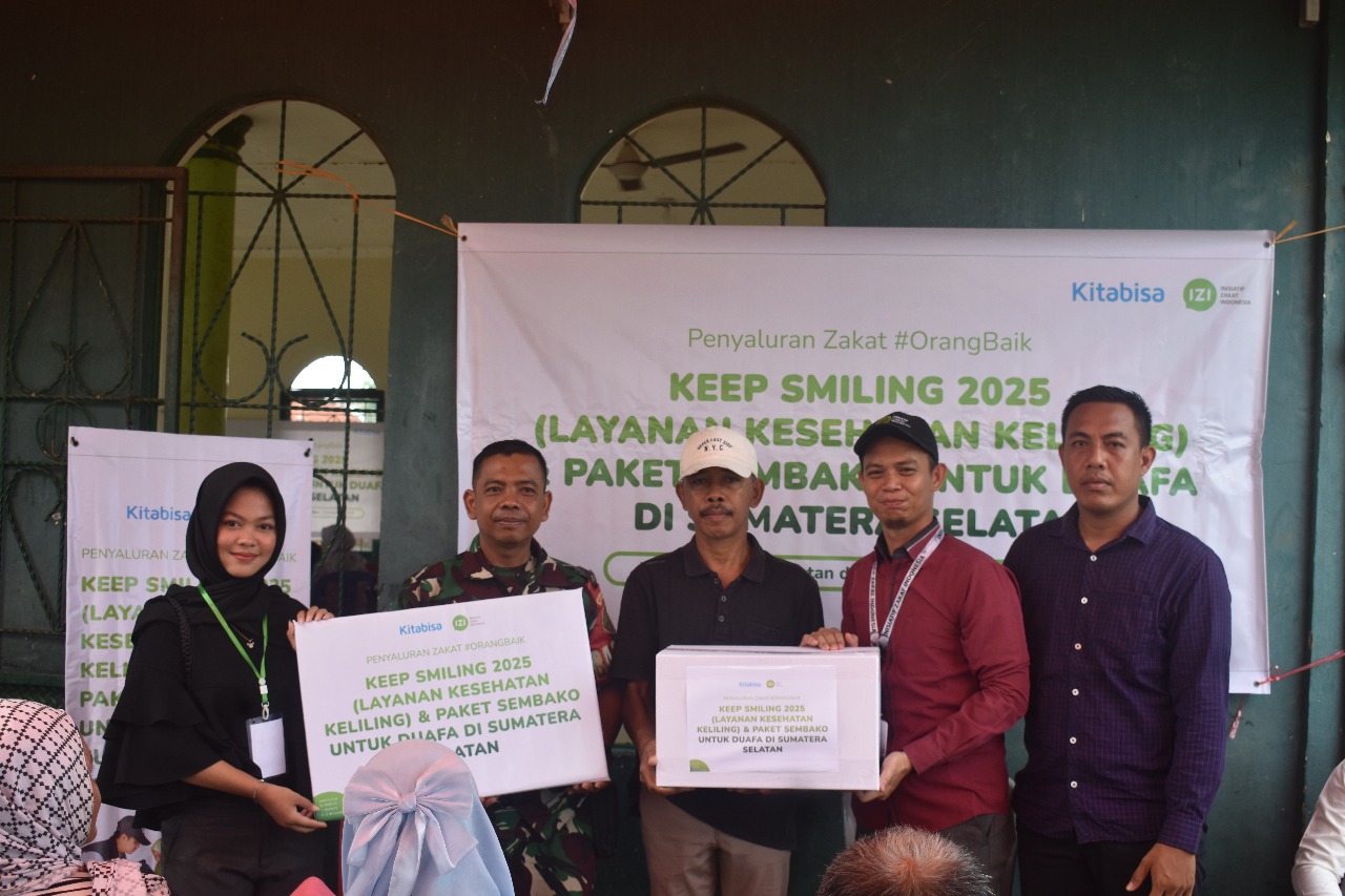 IZI Sumsel & Kitabisa Bawa Dokter ke Pelosok Palembang, Warga: “Cek Kesehatan, Dapat Obat, Pulang Bawa Sembako!”