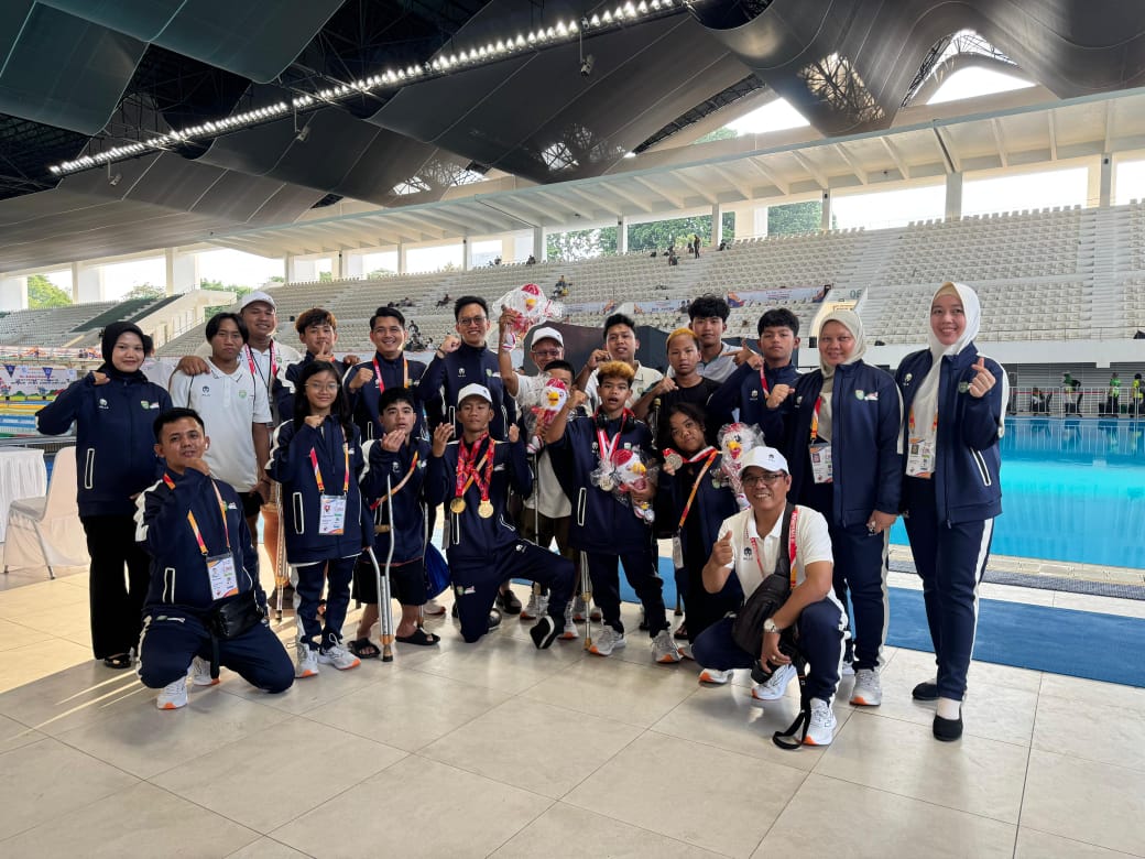 Hari Pertama Peparpenas XI 2025, NPCI Sumsel Langsung Sabet Dua Emas dan Satu Perak dari Cabang Renang