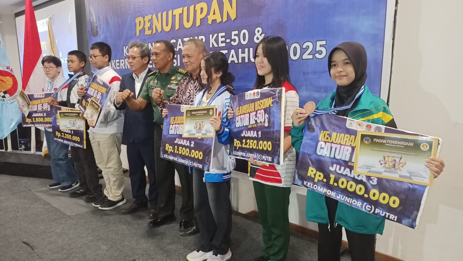 Sumsel Gemilang di Kejurnas Catur ke-50: Nurani Istiqomah Raih Emas, Faizah Rahmilah Sumbang Perunggu!