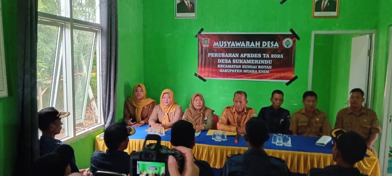 Desa Sukamerindu Adakan Rapat MUSDESUS 2025 dan Koperasi Merah Putih