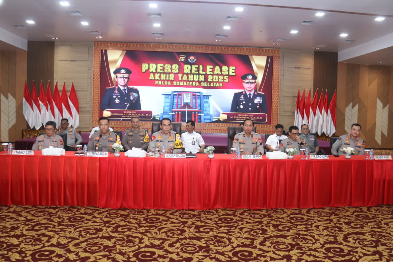 Dari Kriminalitas hingga Ketahanan Pangan, Polda Sumsel Tunjukkan Wajah Baru Polri Sepanjang 2025