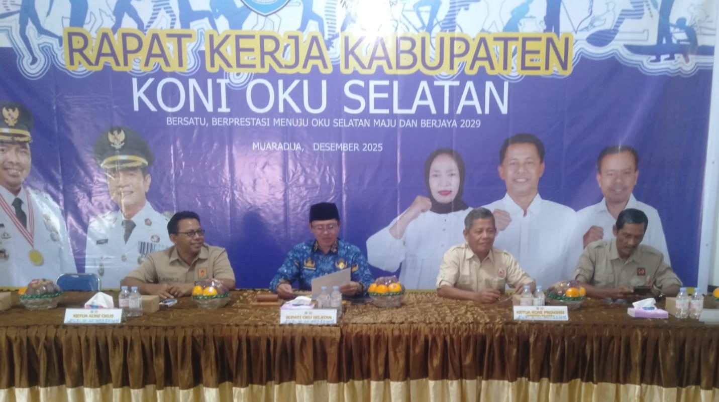Bidor KONI Sumsel Hadiri Rapat Kerja KONI OKU Selatan, Siapkan Musyawarah Kabupaten Periode 2026-2030