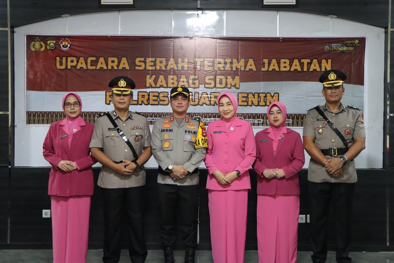 Pergantian Kabag SDM Polres Muara Enim Berlangsung Khidmat