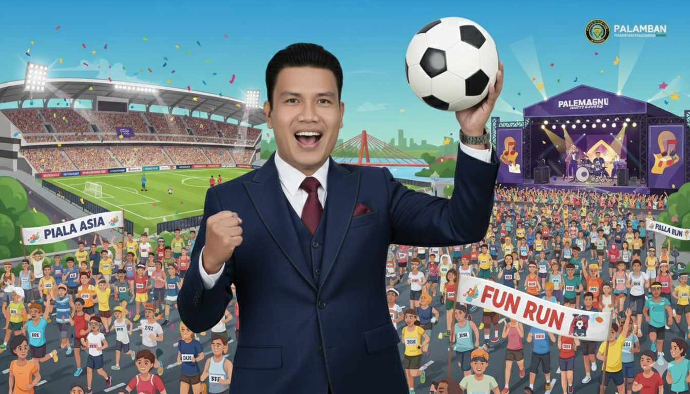 PALEMBANG AKAN DIBANJIRI MULTI INVENT ACARA – DARI PIALA ASIA, KONSER BAND, SAMPAI FUN RUN TARGET 100.000 PESERTA