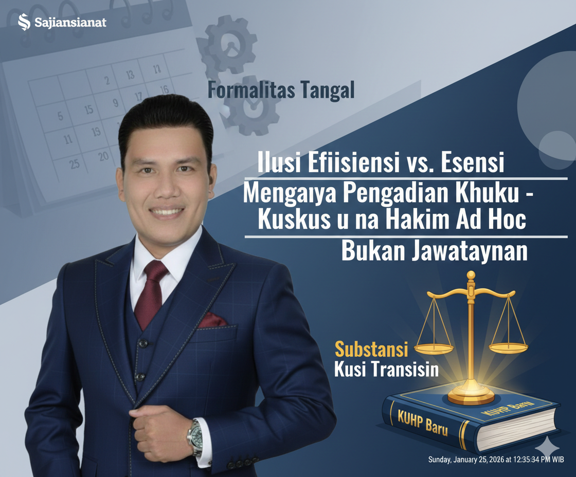 “Formalitas Tanggal vs. Substansi Perubahan – Mengapa Ukuran Jadi Kunci Transisi Hukum Pidana Baru”