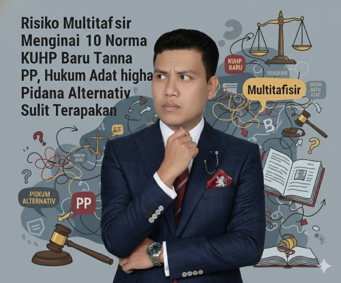 “Risiko Multitafsir Mengintai 10 Norma KUHP Baru – Tanpa PP, Hukum Adat hingga Pidana Alternatif Sulit Terapkan