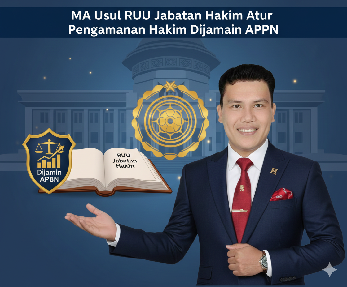 MA Usul RUU Jabatan Hakim Atur Pengamanan Hakim Dijamin APBN Dengan gestur tubuh serta