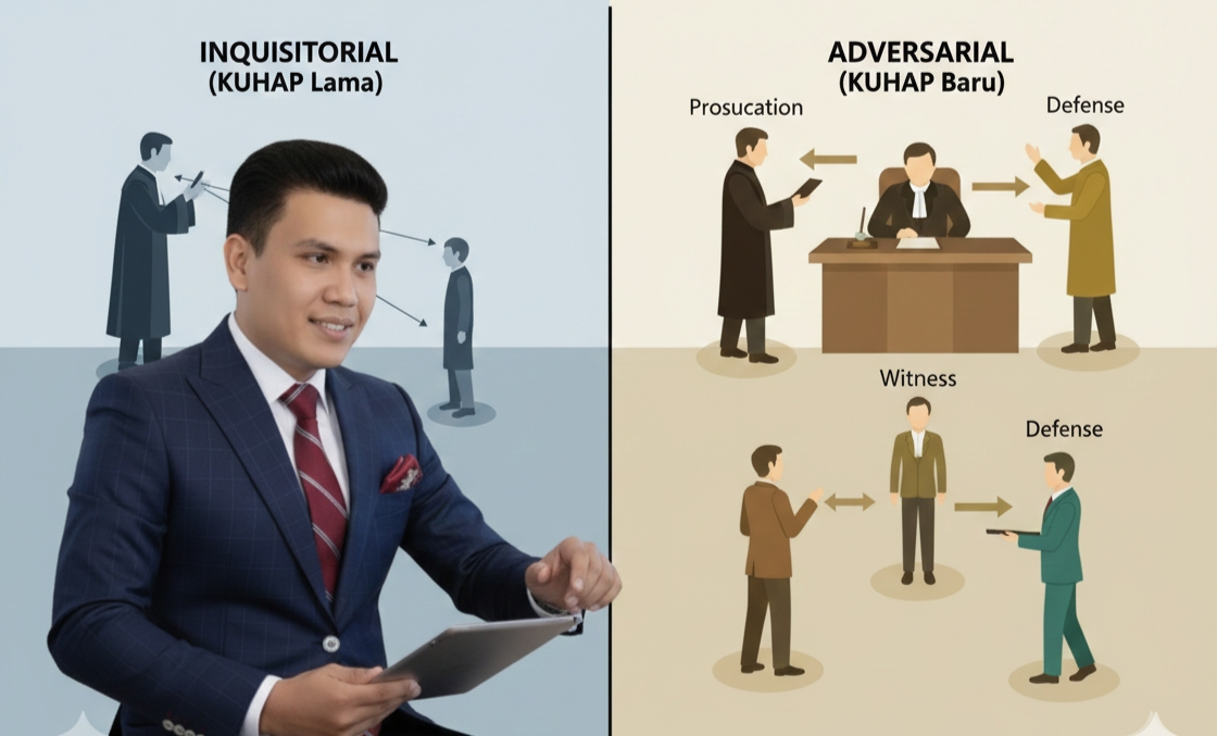 Dari Inkuisitor ke Adversarial: Evolusi Urutan Pemeriksaan Saksi dari KUHAP Lama ke KUHAP Baru – Perspektif Hukum Terhadap Perubahan Paradigma dalam Sistem Peradilan Pidana Indonesia