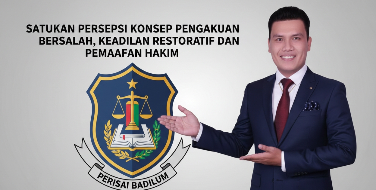 “Perisai Badilum: Satukan Persepsi Konsep Pengakuan Bersalah, Keadilan Restoratif dan Pemaafan Hakim – Paradigma Baru dalam Konstruksi Sistem Peradilan yang Berkeadilan dan Berkelanjutan di Indonesia”