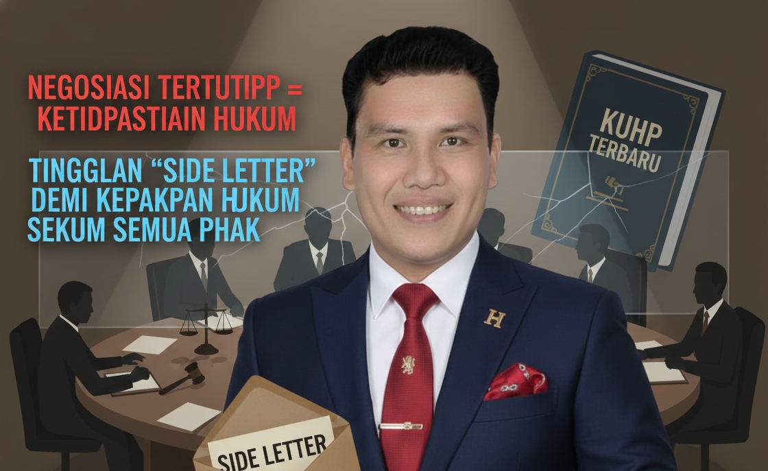 “Praktik Side Letter dalam PKPU di Era KUHP Terbaru: Mengapa Pendekatan Negosiasi Tertutup Sudah Saatnya Ditinggalkan untuk Menjamin Kepastian Hukum Bagi Seluruh Pemangku Kepentingan”