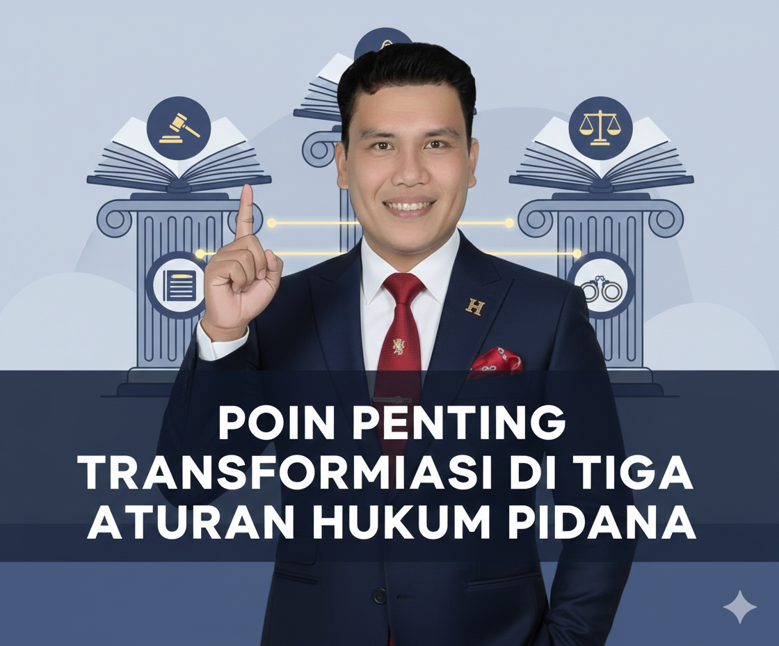 TRANSFORMASI PARADIGMA HUKUM PIDANA MELALUI TIGA ATURAN POKOK – REFLEKSI ATAS PAPARAN DAENG SUPRIYANTO SH MH