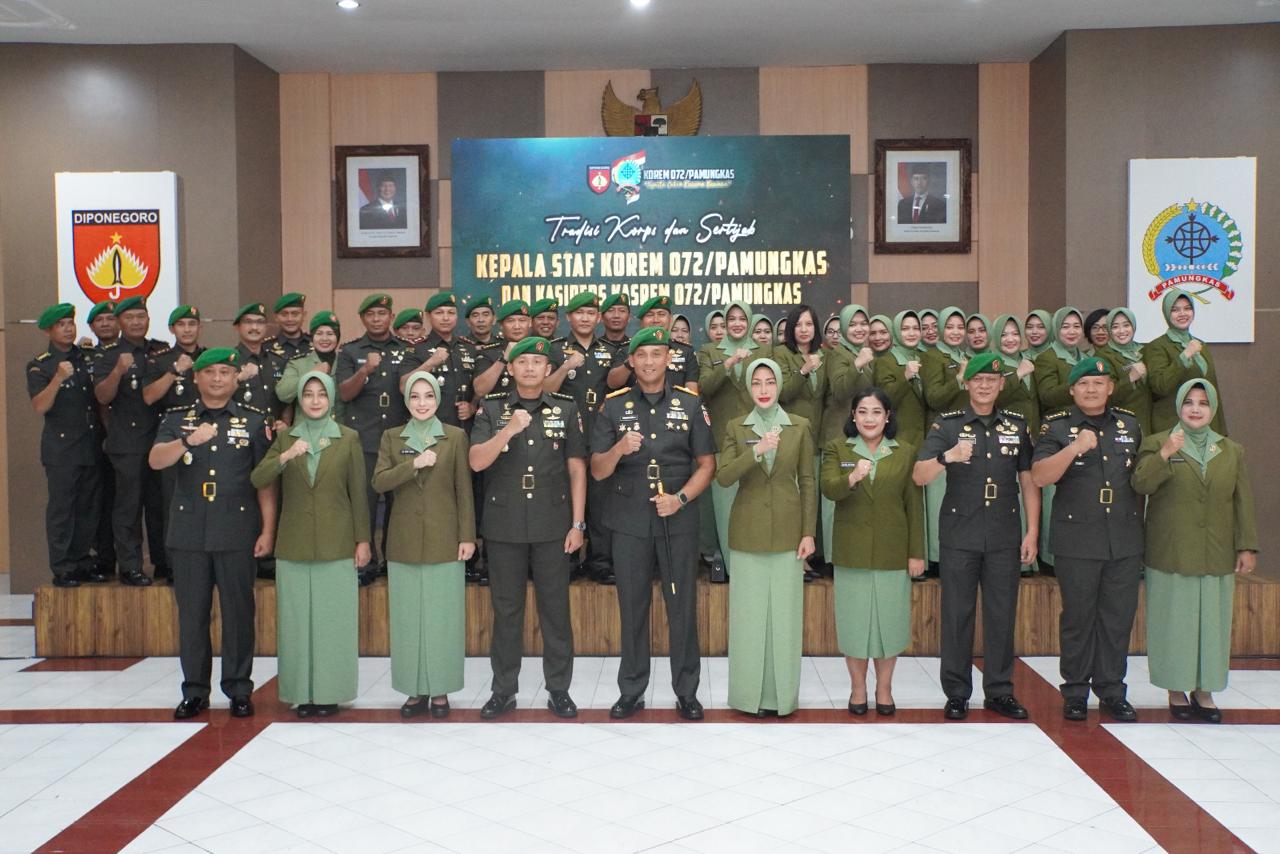 Kolonel Inf Teguh Wiratama Resmi Jabat Kasrem 072/Pamungkas Gantikan Kolonel Dec Jerry