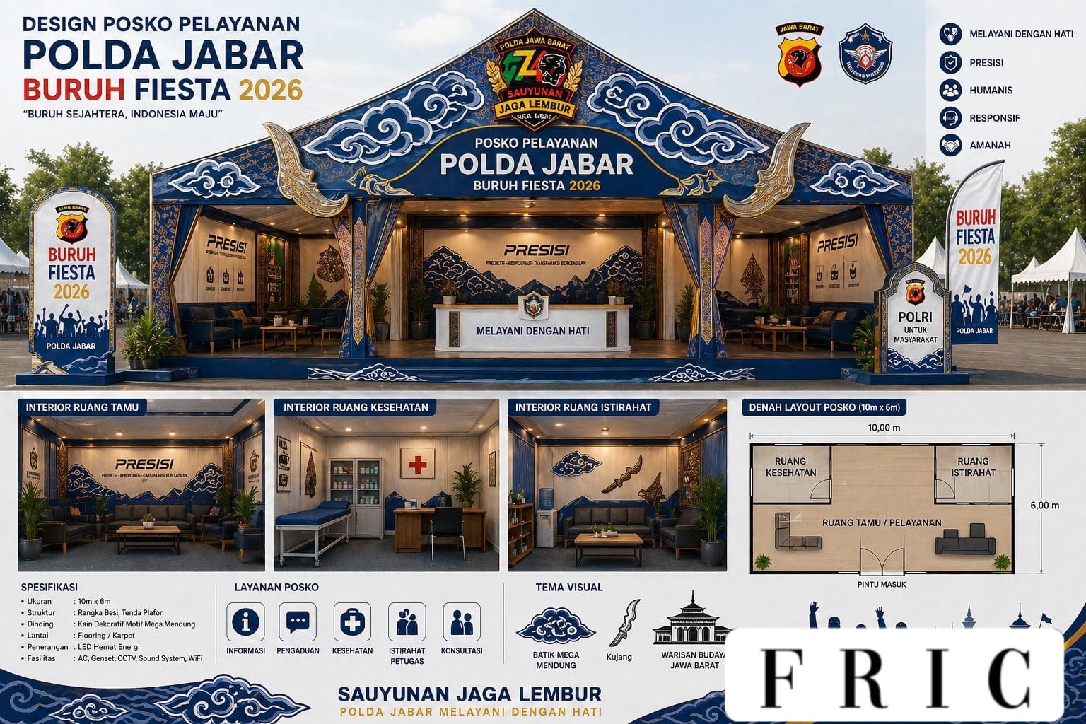 Polda Jabar Buka Posko Pelayanan di Buruh Fiesta 2026 Jakarta, Pastikan Keamanan dan Kenyamanan