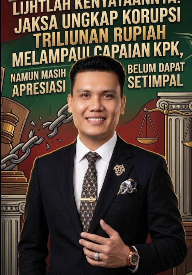 PRESDIEN, LIHTLAH KENYATAANNYA! JAKSA UNGKAP KORUPSI TRILIUNAN RUPIAH MELAMPAUI CAPAIAN KPK, NAMUN MASIH BELUM DAPAT APRESIASI YANG SETIMPAL