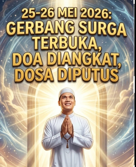 25-26 MEI 2026: GERBANG SURGA TERBUKA, DOA DIANGKAT, DOSA DIPUTUS