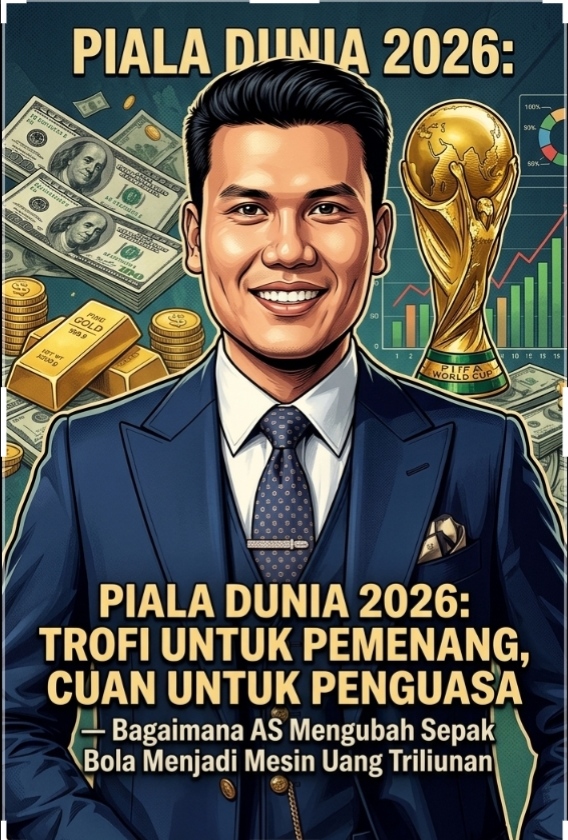 PIALA DUNIA 2026: TROFI UNTUK PEMENANG, CUAN UNTUK PENGUASA  Bagaimana AS Mengubah Sepak Bola Menjadi Mesin Uang Triliunan