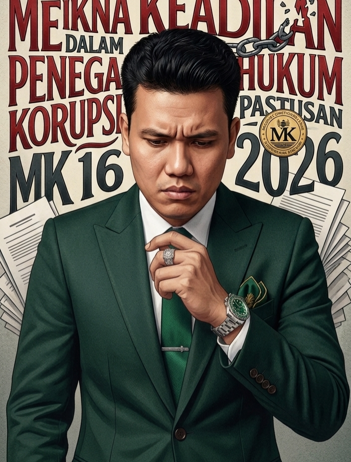 DIKOTOMI KEADILAN: ANTARA KERUGIAN MATERIIL DAN NIAT BATIN – MENGGUGAT MAKNA KEADILAN DALAM PENEGAKAN HUKUM KORUPSI PASCA PUTUSAN MK 2016 DAN 2026