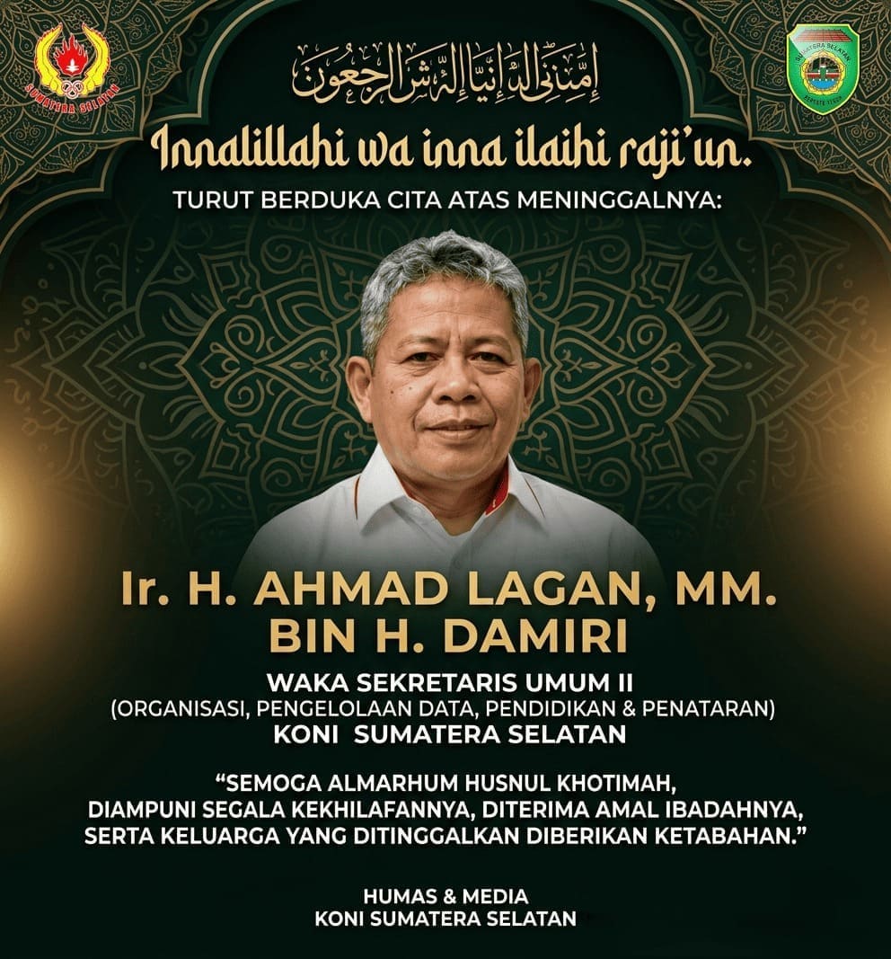 KONI Sumsel Berduka, Waka Sekum II Ahmad Lagan Tutup Usia