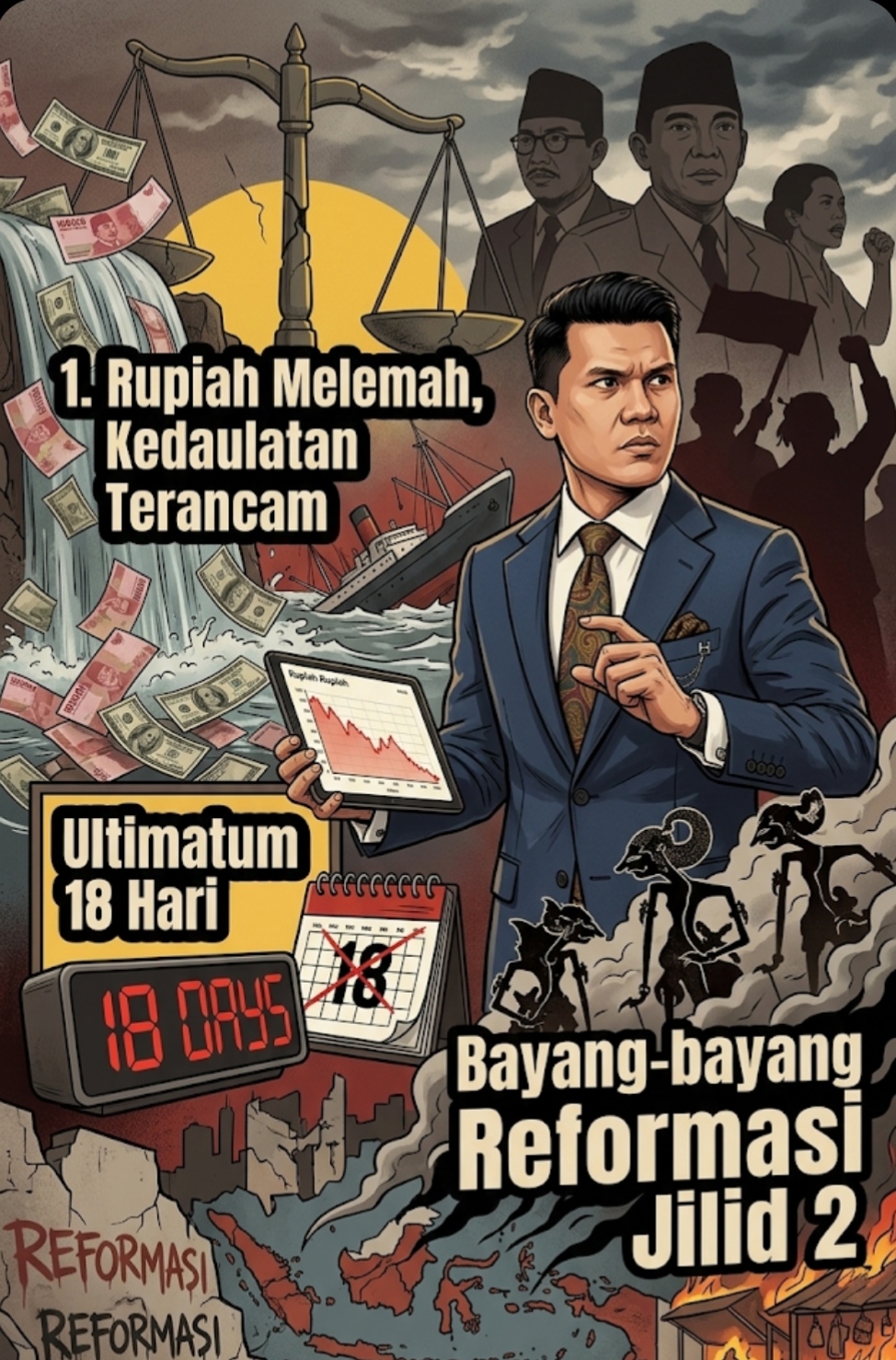 Rupiah Melemah, Kedaulatan Terancam: Ultimatum 18 Hari dan Bayang-bayang Reformasi Jilid 2