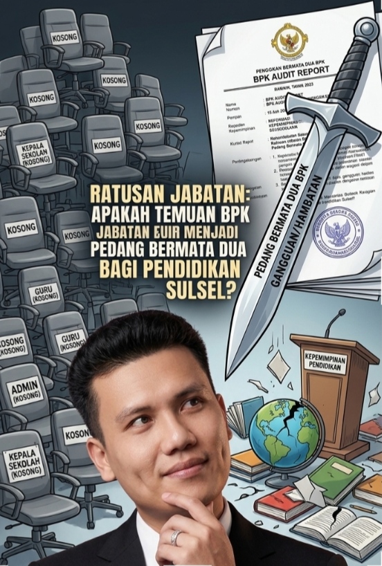 Ratusan Jabatan Kosong: Apakah Temuan BPK Menjadi Pedang Bermata Dua bagi Pendidikan Sulsel?