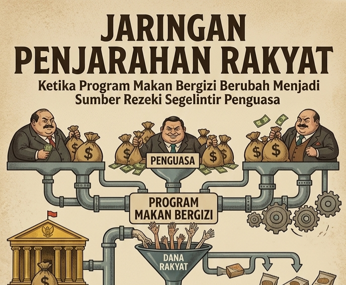 Jaringan Penjarahan Rakyat: Ketika Program Makan Bergizi Berubah Menjadi Sumber Rezeki Segelintir Penguasa