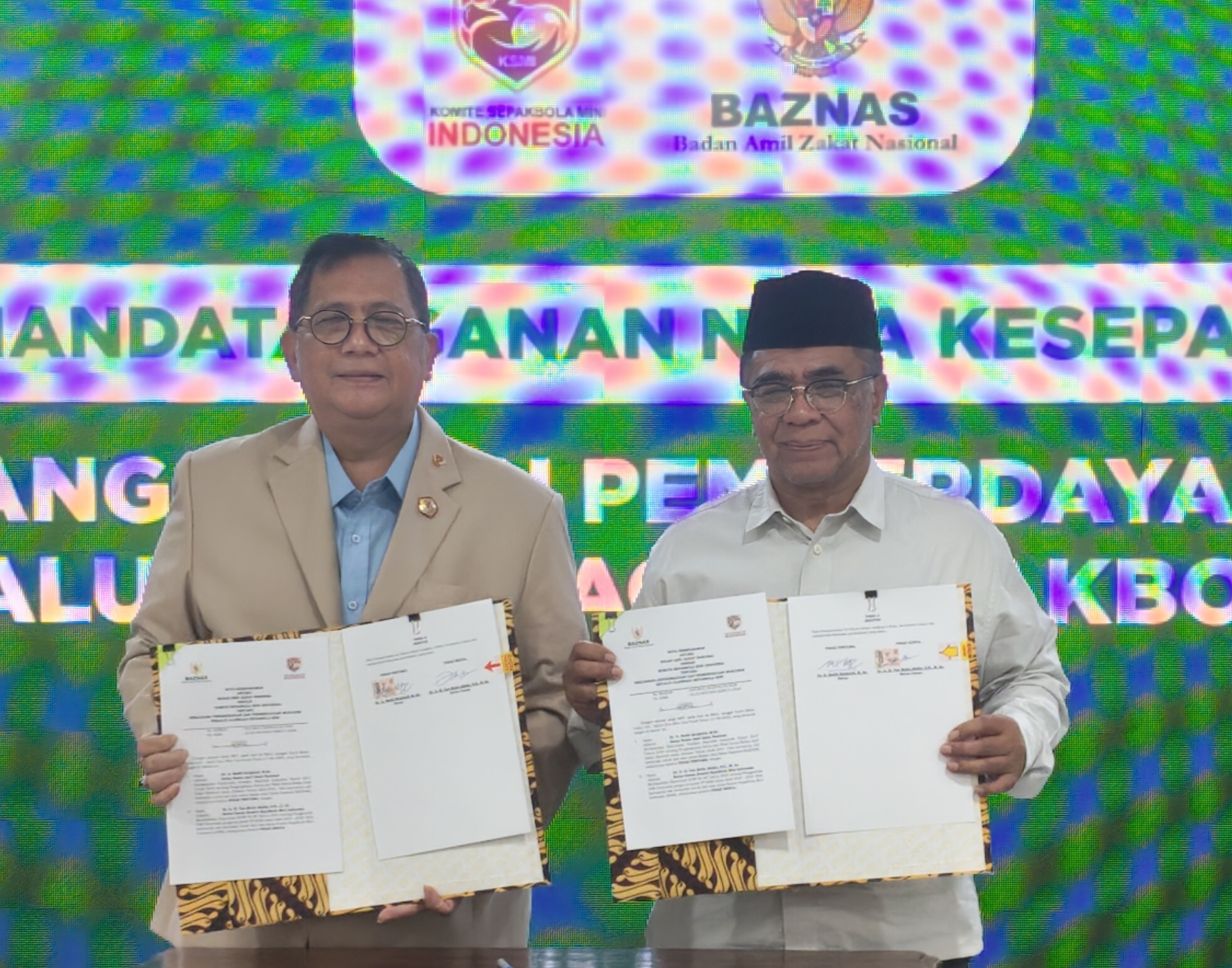 KERJA SAMA STRATEGIS KOMITE SEPAKBOLA MINI INDONESIA DAN BAZNAS RI Wujudkan Sinergi Olahraga, Pendidikan, dan Kesejahteraan Umat